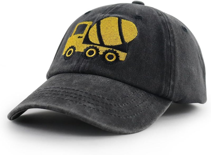 Vxchkerm Construction Site Vehicles Hats, Adjustable Vintage Embroidered Baseball Cap - Image 2
